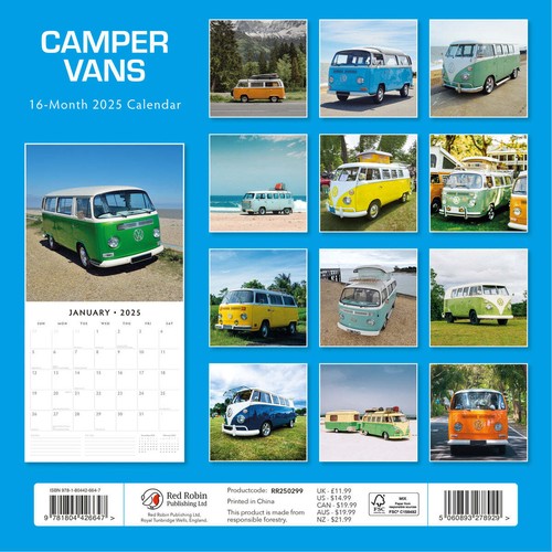 CAMPER FURGONETAS - CALENDARIO 2025 - NUEVO - 426647 - Imagen 2 de 2