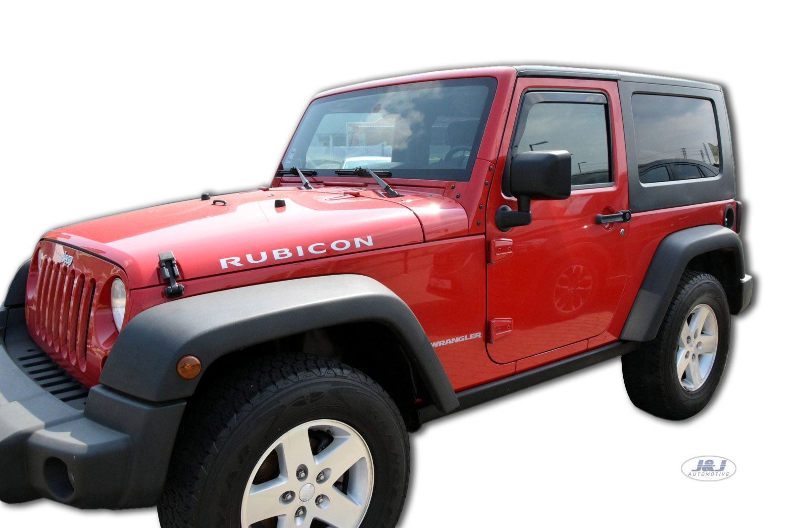 Déflecteurs d'air Jeep Wrangler pour rouler sous la pluie en roadtrip wq34