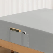 Twin Fitted Sheet Only with Side Storage Pocket - Premium 1800 Super Soft & Cozy