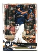 2018 Bowman Draft  # BD-76 Joe Gray