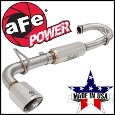 AFE Takeda 2-1/4 to 2.5" Axle-Back Exhaust System Fits 2011-16 Scion tC 2.5L