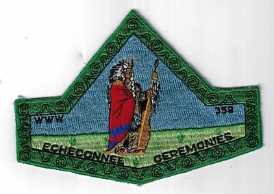 OA 358 Echeconnee Ceremonies Jacket Patch GRN Bdr. Central Georgia, GA [MX-651]