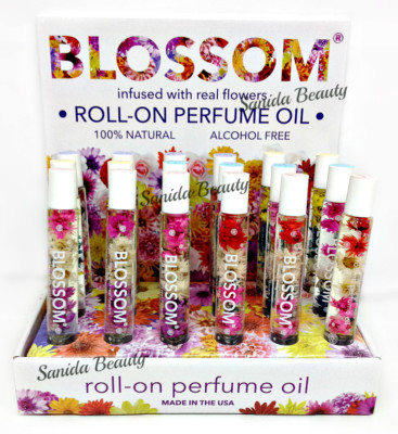 ON SALE! Blossom- Roll On Perfume Oil Infused with Real Flowers 0.2oz - Pick Any
