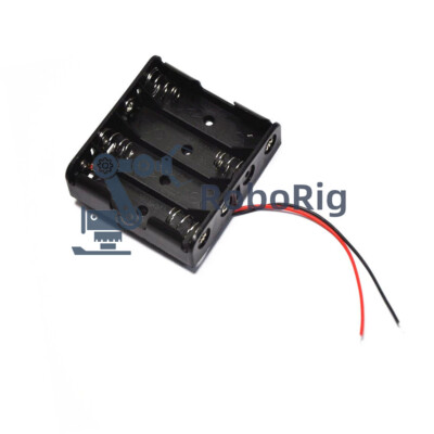 Plastic Battery Holder Case For 4 X AA Batteries With Wire Leads - 6.0V Storage Box 3 thumbnail image