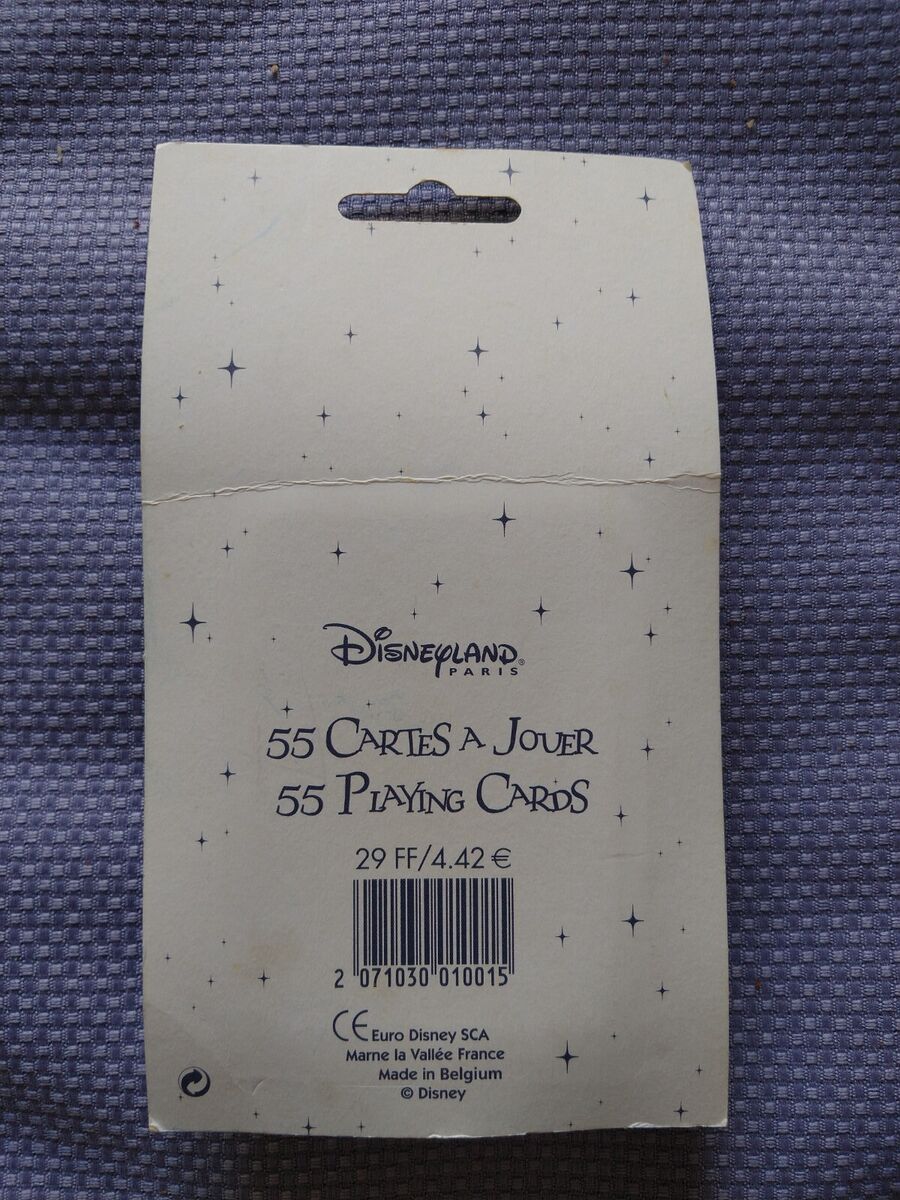 Rare Disneyland Paris 2001 Playing Cards New! Sealed! Walt Rare Disneyland Paris 2001 Playing Cards New! Sealed! Walt