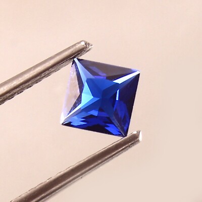 5x5 MM AAA Qualität Natürlich Ceylon Blau Spinell Lose Quadrat Prinzess Schliff