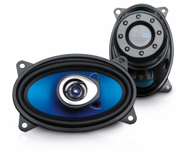 "Sinustec St-150C 2-Wege Koaxial Oval Lautsprecher 4X6\" Boxen 10X15Cm - 250 Watt"-image