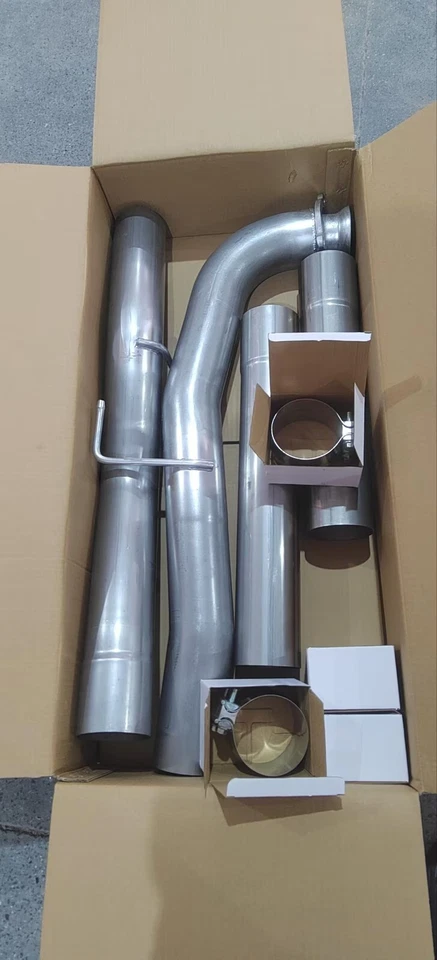 for 2017-2024 Silverado Sierra 2500 3500HD L5P 6.6 Duramax Turbo Exhaust 4" Pipe - Image 2 of 2