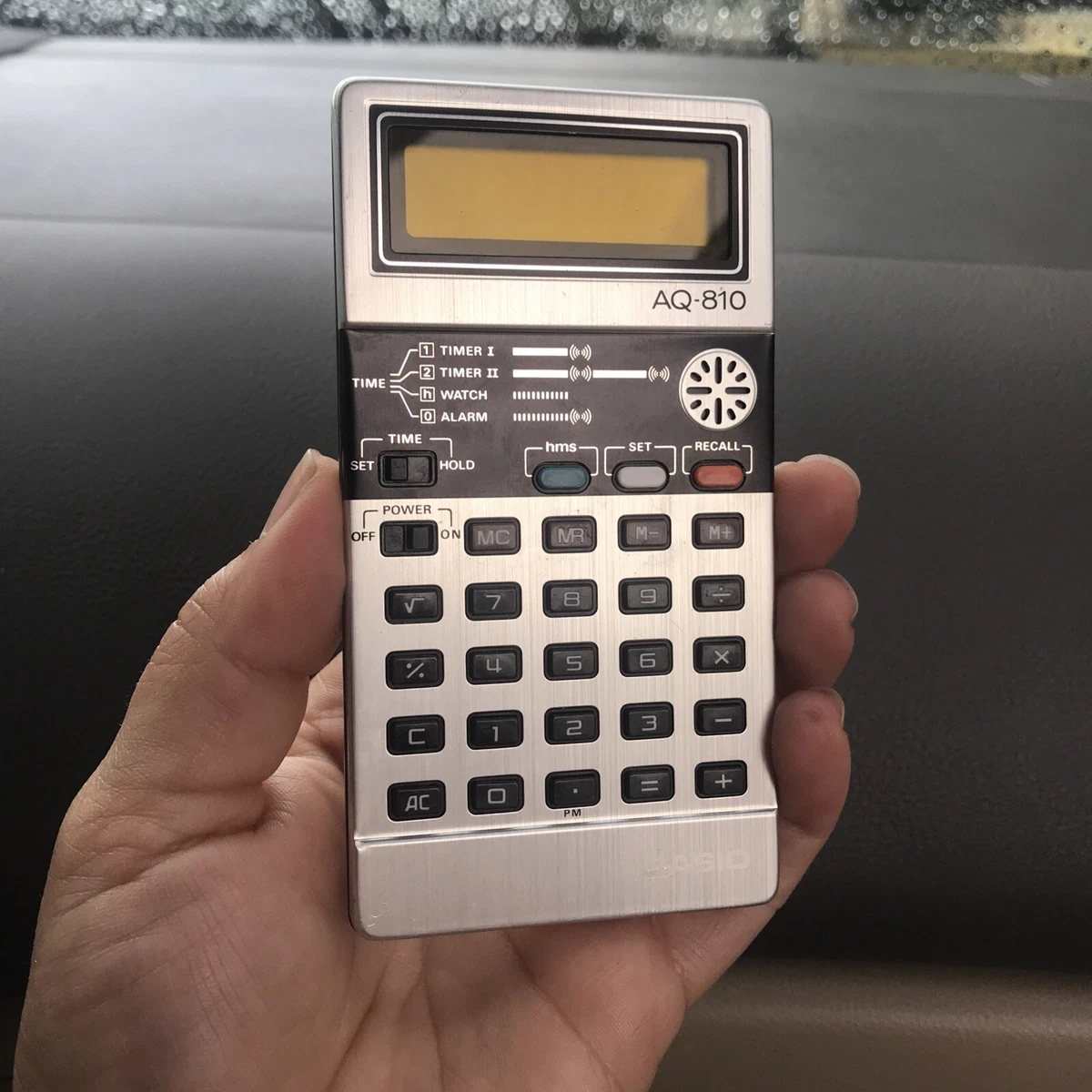 Vintage Casio AQ 810 Calculator Working watch alarm timer Needs