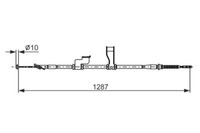 Bosch Handbremsseil Links FüR Hyundai I10 1.0-1.2 12.07-12.17 OE 597600X930