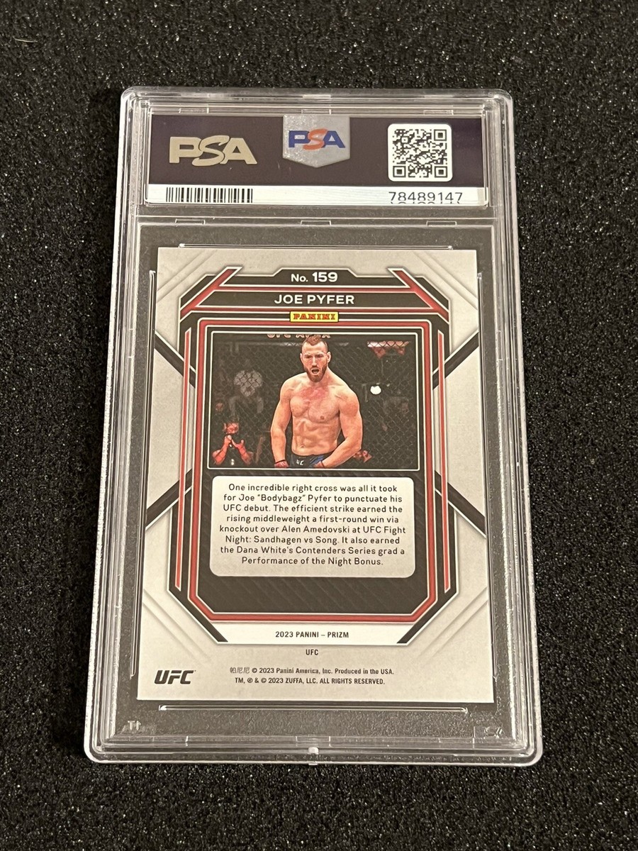 Joe Pyfer 2023 Panini Prizm UFC Rookie #159 PSA 9 Pop 3 Only 2