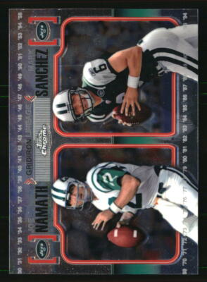 Joe Namath/Mark Sanchez 2010 Topps Chrome #CGL-NS Football Card