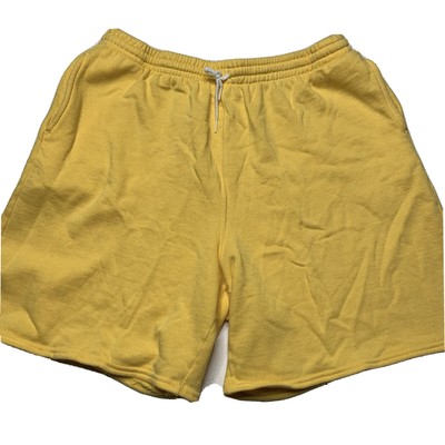 Vintage 80s Hanes Mens XL Yellow Blank 