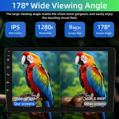 For Ford Edge 2009 2010-2014 Android 12 2 Din Radio Player CarPlay GPS Wifi BT - Picture 9 of 16
