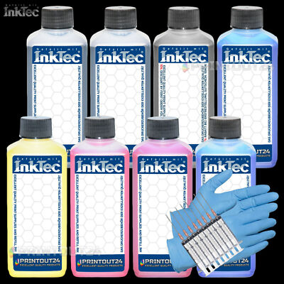 8X 1L InkTec  Ink CISS Refill Ink Set For Canon ImagePROGRAF PRO4100S PRO6100S