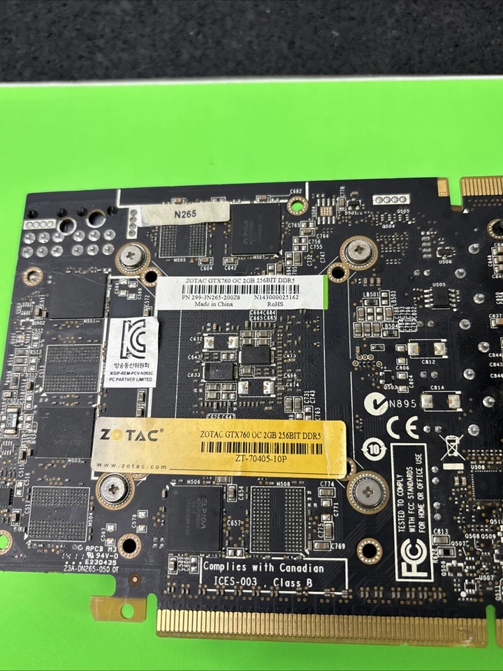 ZOTAC NVIDIA GeForce GTX 760 2GB GDDR5 Graphics Video Card DP DVI HDMI - Image 4 of 4