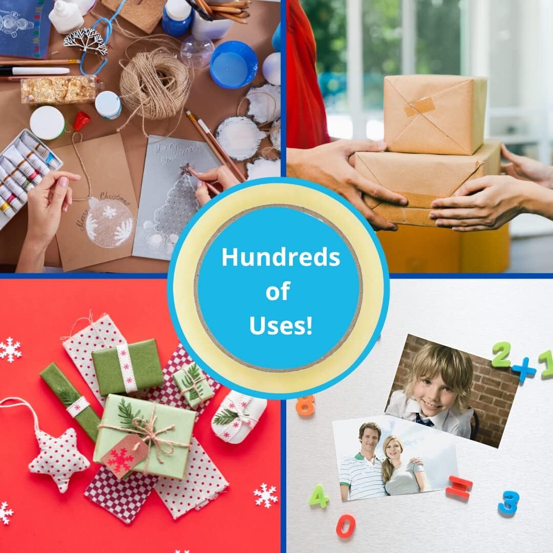 Gift Wrapping Tape Clear, 24mm x 66m, 6 Rolls eBay