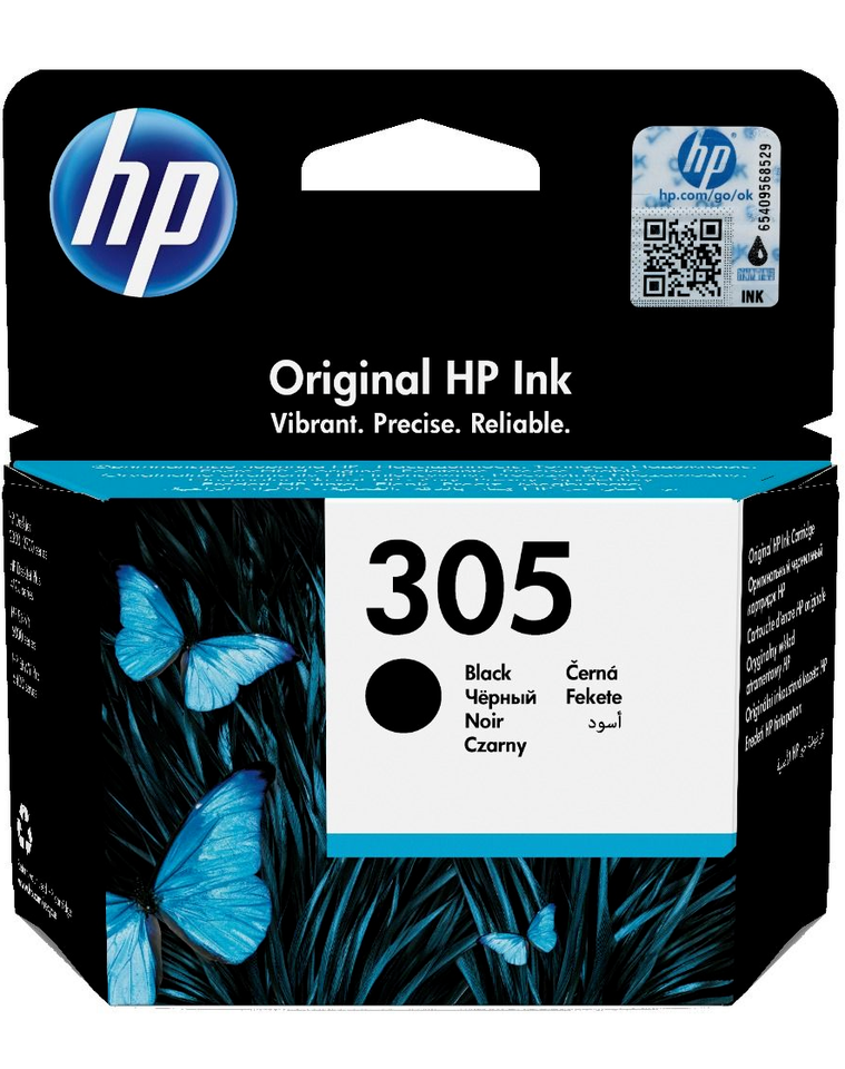 Cartridges 305 305 xl black and color for HP 305 black and color ink printer HP 305 305 XL HP cartridges DeskJet 2700 Envy 6010 6020 (1 black, 1 color, 2 pieces