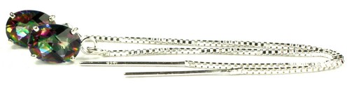 Mystic Fire Topaz, 925 Sterling Silver Threaders, SE003 - Picture 2 of 3