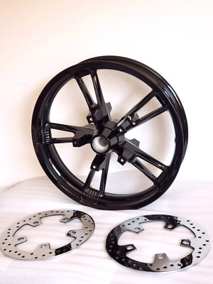 HARLEY DAVIDSON ENFORCER STREET GLIDE FRONT  BLACK WHEEL W/ROTORS 2009-2021