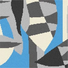 Grey Collection Abstract Needlepoint Kit or Canvas (Art/Wall Art)