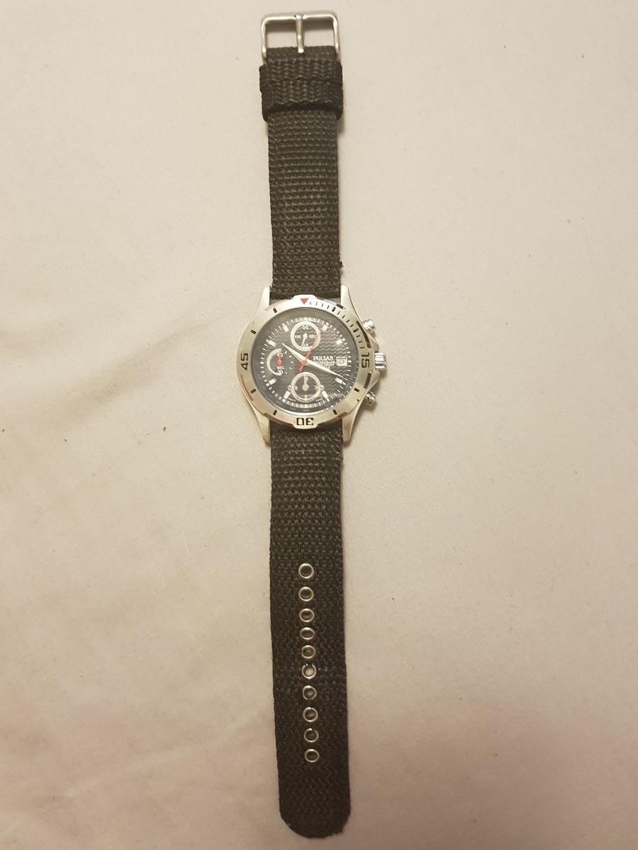 RARE PULSAR YM92-X085 CHRONOGRAPH 100M QUARTZ MEN'S WATCH