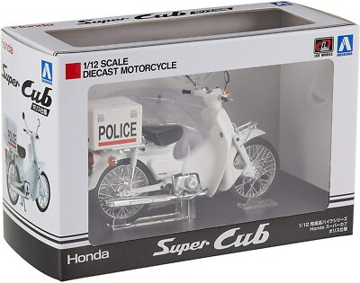 AOSHIMA 1:12 Scale Diecast Model Honda Super Cub 50 Japan