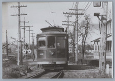 Trolley Photo - Lehigh Valley Transit #186 Streetcar Allentown PA Crossing