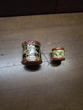 wooden drum christmas ornaments