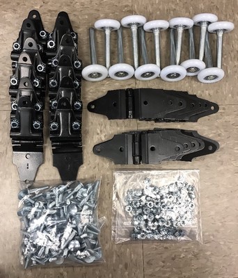 36 Pack - Whiting Door Repair Kit - Hinges, 2'' Rollers, + Hardware! Overhead