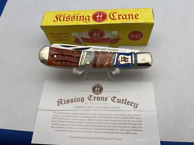Kissing Crane Cutlery L.E. EMT  Trapper  Pocket Knife 4 1/8  Closed  With COA