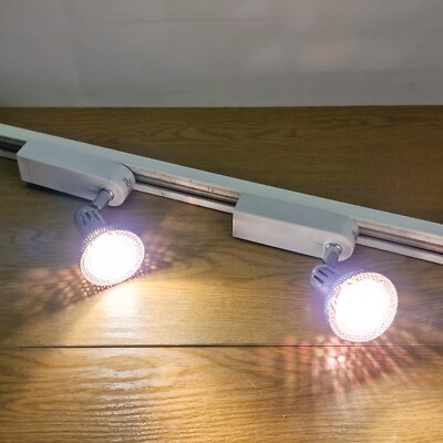 Schienenstrahler weiß STAWH2400 für Profil 2000 Lichtschiene 2er Pack