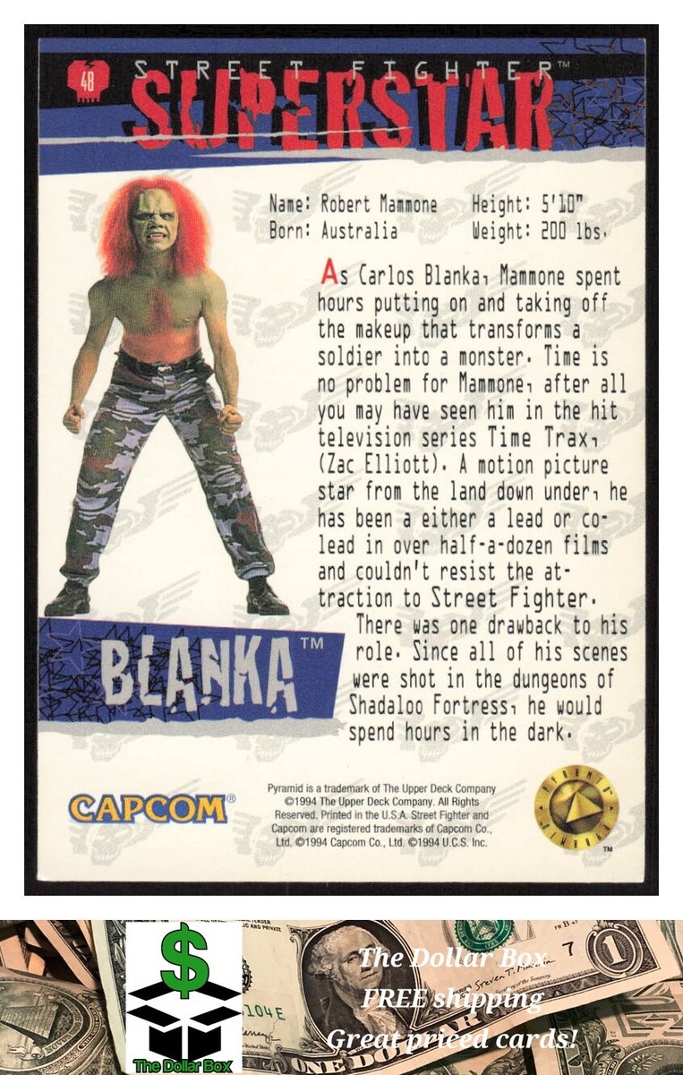 1995 Upper Deck Street Fighter #48 Blanka - | eBay