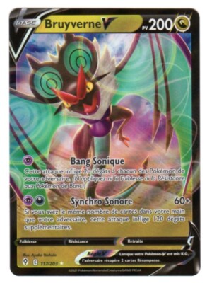 Pokemon Degen und Schild Himmlische Evolution EB07 FR #117/203 Bruyverne V