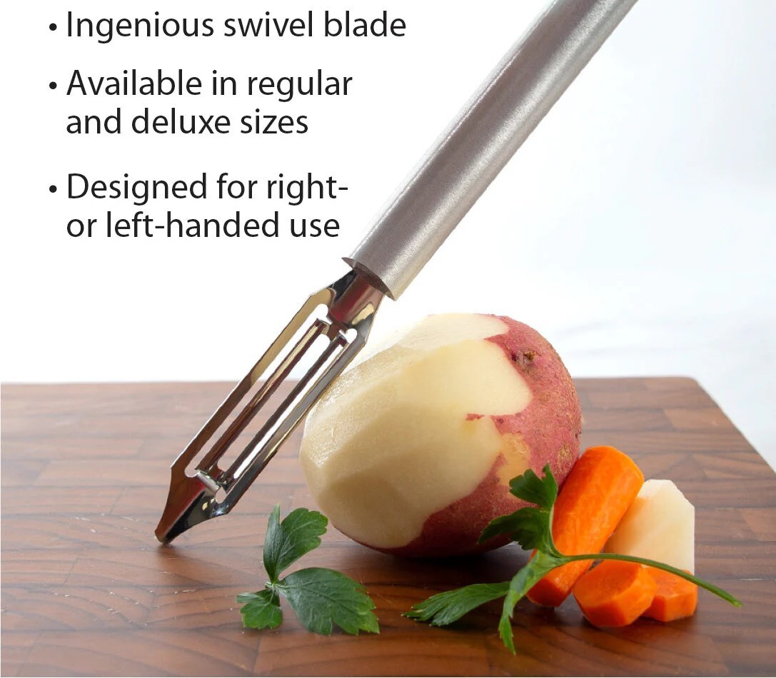 R141 Rada Deluxe Swivel Blade Vegetable Peeler USA Made in New Packaging