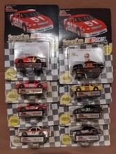 1992 Racing Champions 8 NASCAR Stock Car w/ Display Stand Collector Card