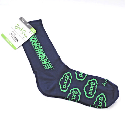 SockGuy Wingman Socks Humor Blue Easy Fit Cuff Double Stitched White Elephant