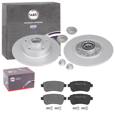 ABS BREMSSCHEIBEN 260mm + BELÄGE HINTEN passend für RENAULT MEGANE 3 FLUENCE