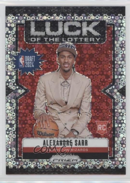 2024 Panini Prizm Luck of the Lottery Fast Break Alexandre Sarr Rookie RC 0t5y