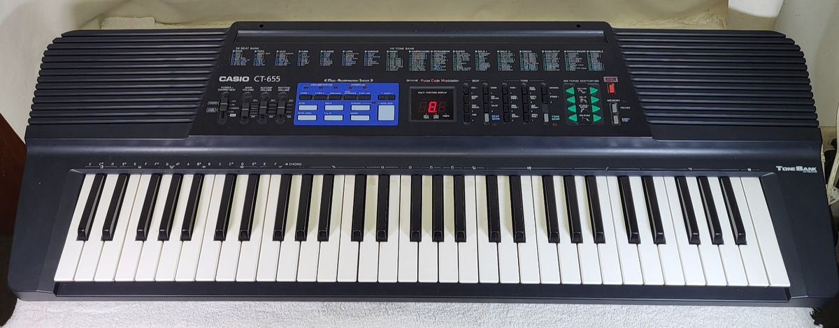 CASIO TONE BANK KEYBOARD　CT-655 CASIO CT-655 Tone Bank 61-key Keyboard Synthesizer Memory & Tone