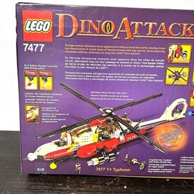 LEGO 7477 Dino Attack T-1 Typhoon vs. T-Rex Dinosaur Helicopter Vintage Set