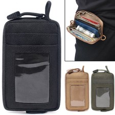 Tactical Molle Pouch Small Coin Purse EDC Nylon Minimalist Wallet for Men Women