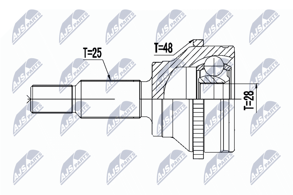 JOINT KIT DRIVE SHAFT NPZ-RE-051 FOR RENAULT DACIA DUSTER/SUV/Van 1.5L 4cyl 1.5L - Image 3