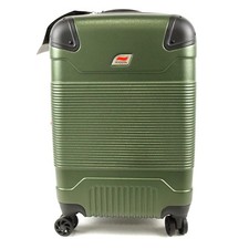 Valise de transport Andare Monte Carlo 3 20" à toupie latérale rigide 8 roues en vert
