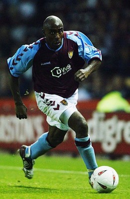 Darius Vassell of Aston Villa at the pre season friendly match bet- Old Photo