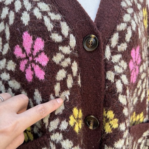 ZARA JACQUARD BLUMEN CARDIGAN STRICK PULLOVER 9598/230 GR. S - Bild 9 von 16