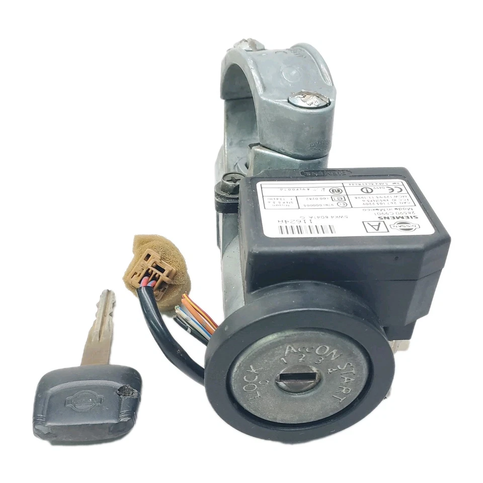 Interruptor de encendido Nissan MAXIMA 2000-2001 cilindro de bloqueo con llave, maletero de puerta del conductor Foto 2 de 4