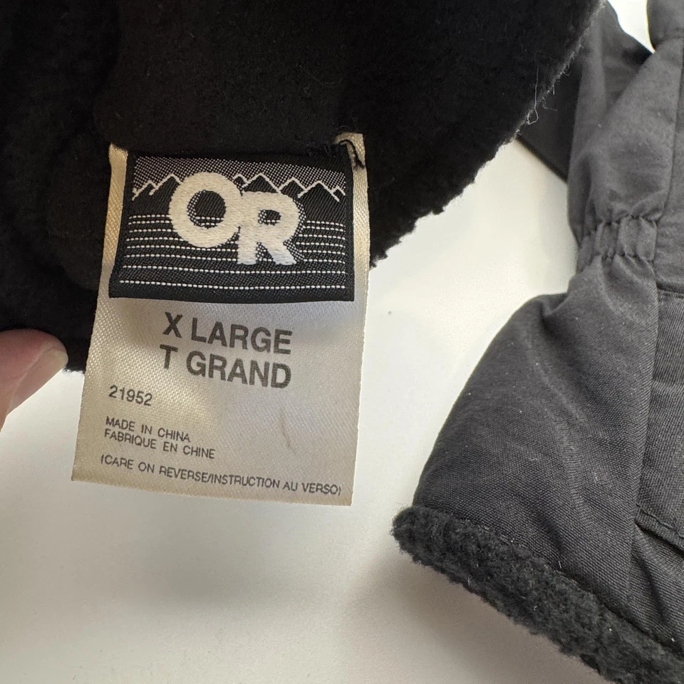 Guantes de investigación para exteriores XL negros impermeables forrados de lana para nieve esquí invierno Foto 4 de 4