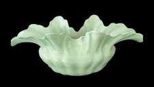 Rare Vintage Lenox Large Centerpiece Bowl Celadon Green Ruffled 15.25” X 6.5”