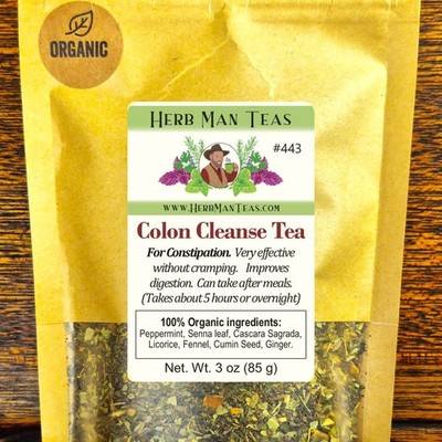 COLON CLEANSE TEA #443 - Best laxative & detox tea without cramping or bloating